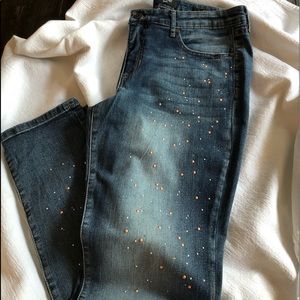 Nine West Bling Jeans Sz 12